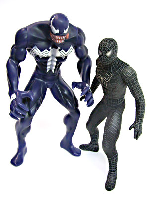 ソフビ魂：スパイダーマン＆ブラックスパイダーマン: 米玩亭